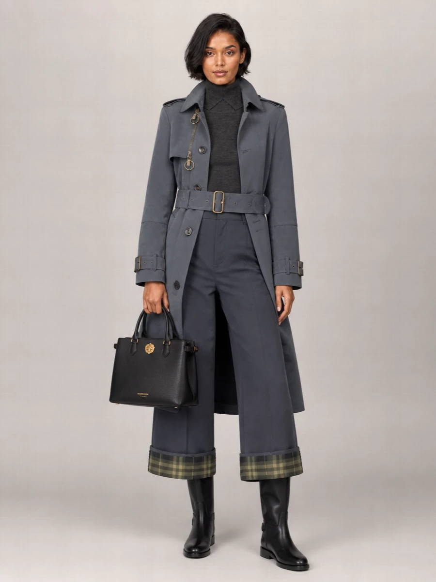 Burberry Belted Trench Coat Epaulettes