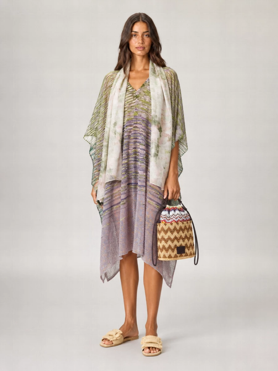 Missoni Embroidered Knit Cape