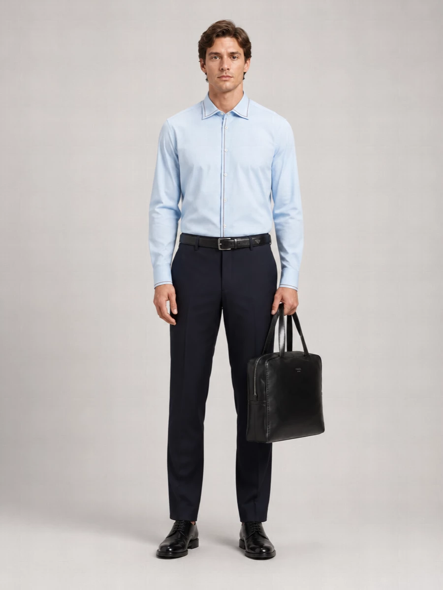 Prada High-Rise Wide-Leg Wool Tailored Trousers