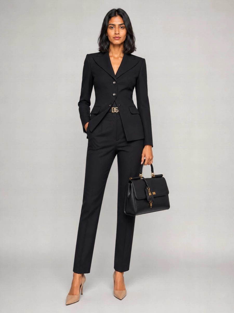 Dolce&Gabbana Virgin Wool Tailored Suit Jacket