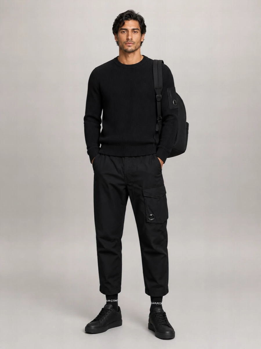 C.p. Company Ribbed Crewneck Sweater