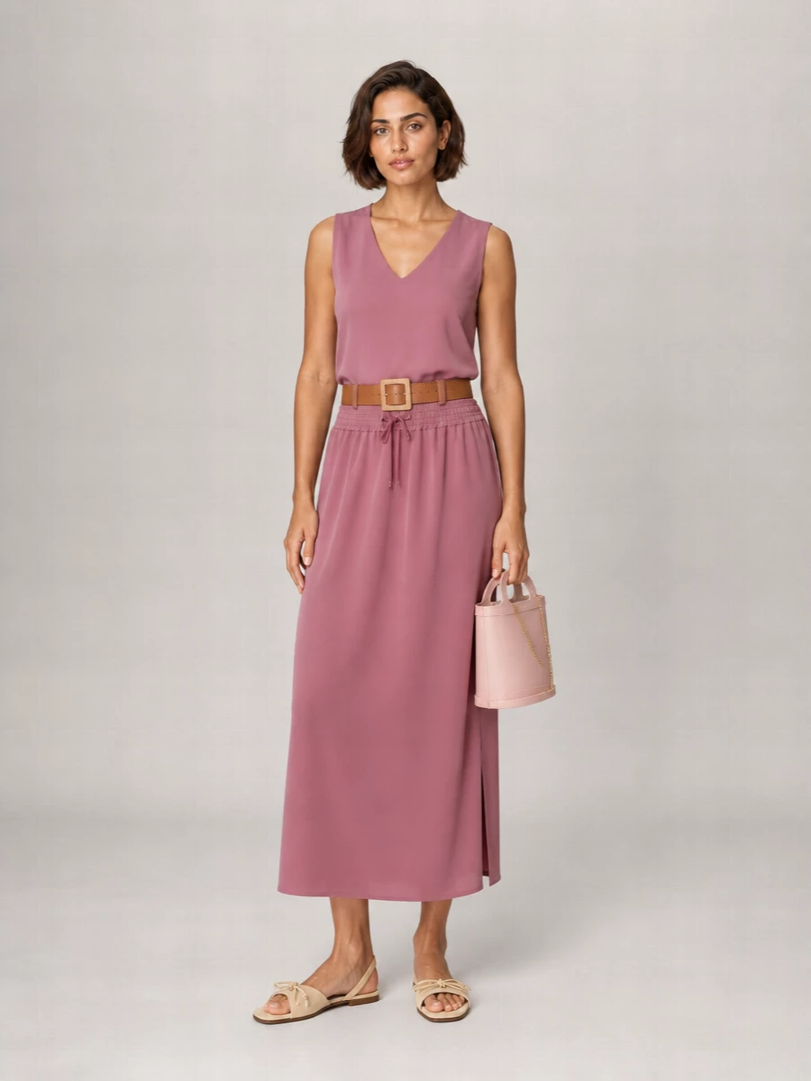 Herno Elasticated Waist Knee-Length Skirt