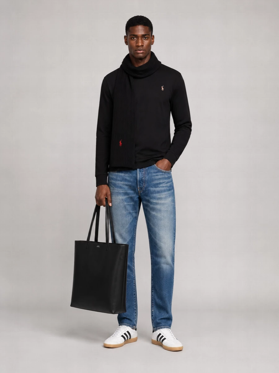 Polo Ralph Lauren Cotton Long-Sleeve Slim-Fit T-Shirt