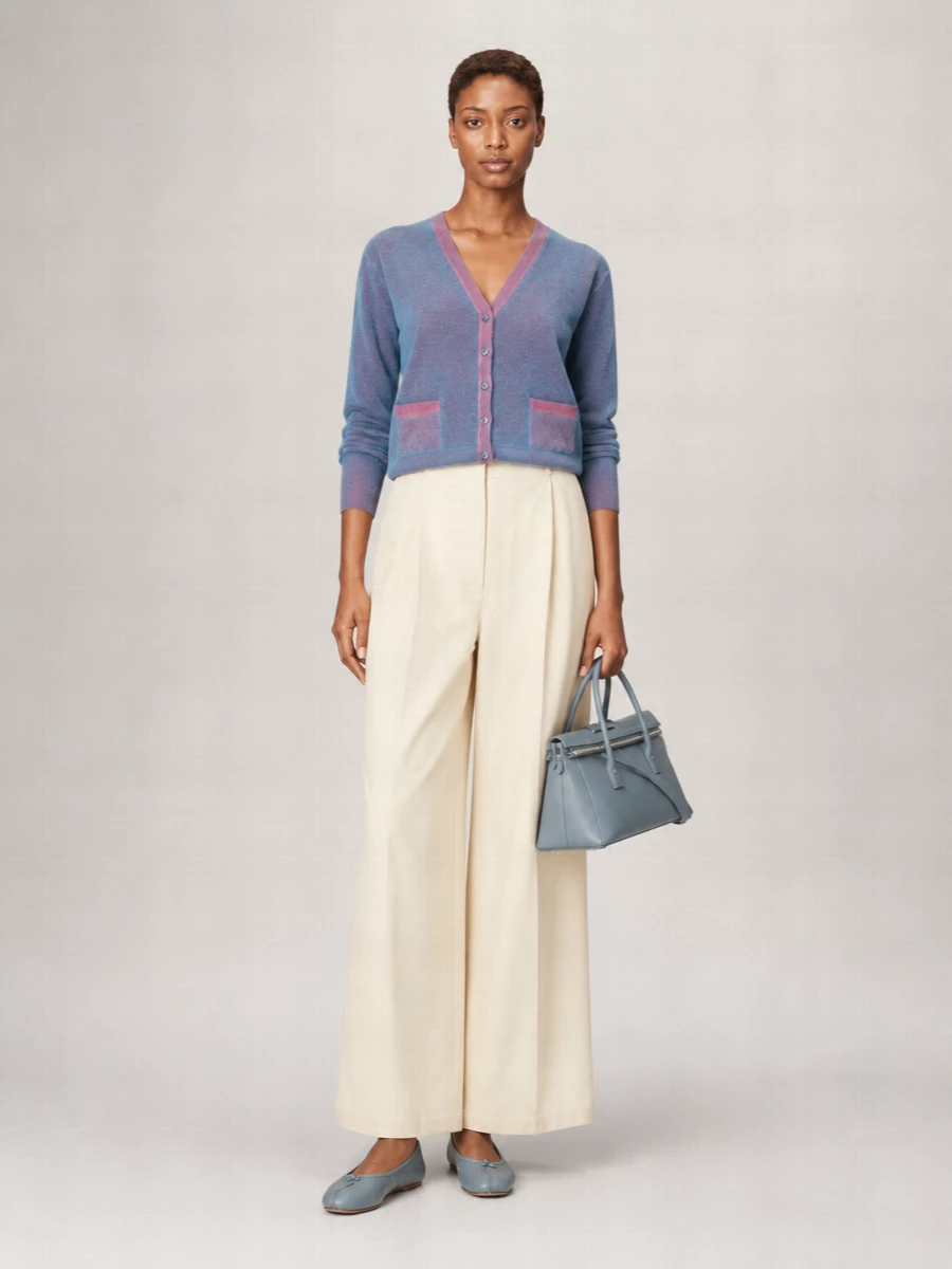 Maison Margiela Virgin Wool Cardigan V Neck Pockets