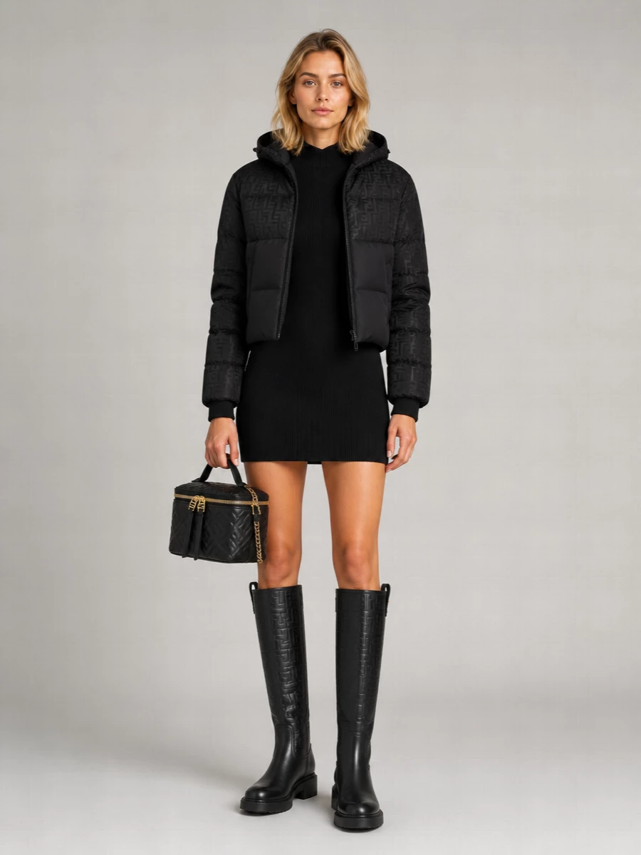 Fendi Mini Lamb Leather Crossbody Bag