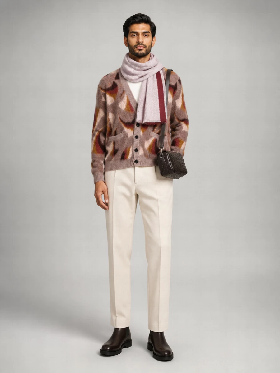 Etro Patterned V-Neck Cardigan