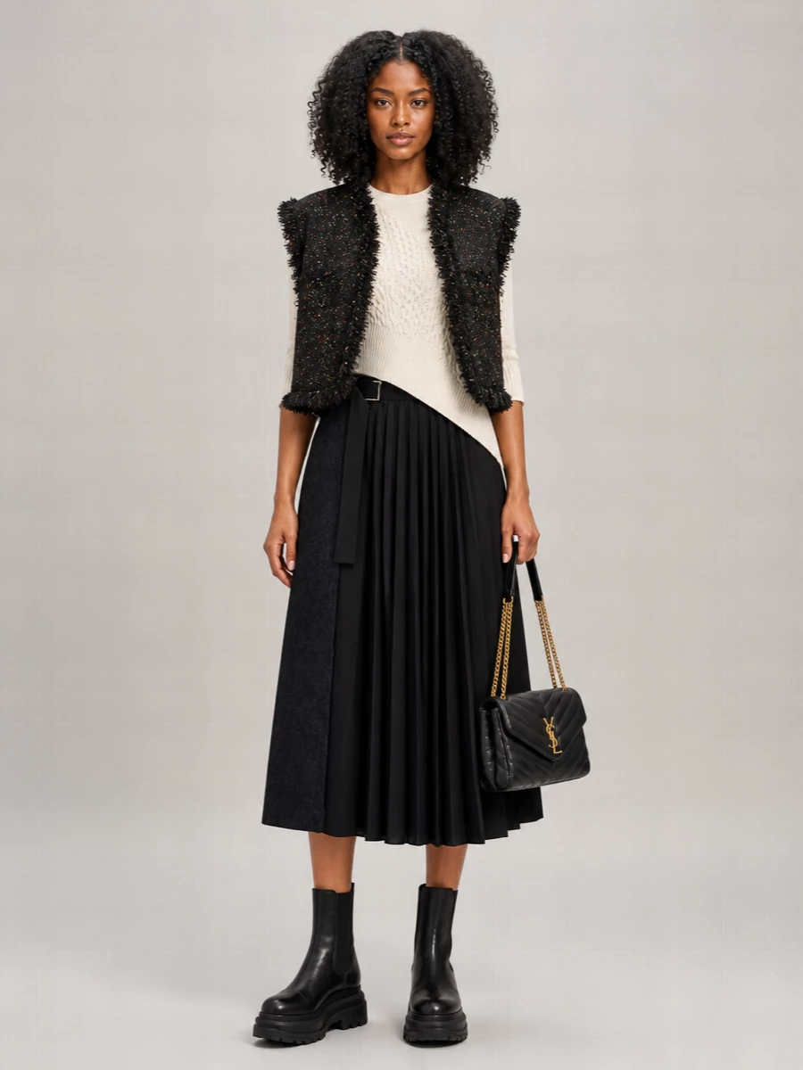 Sacai Silk Oversized Coat