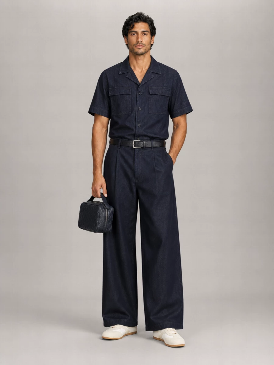 Dries Van Noten Denim Bowling Shirt