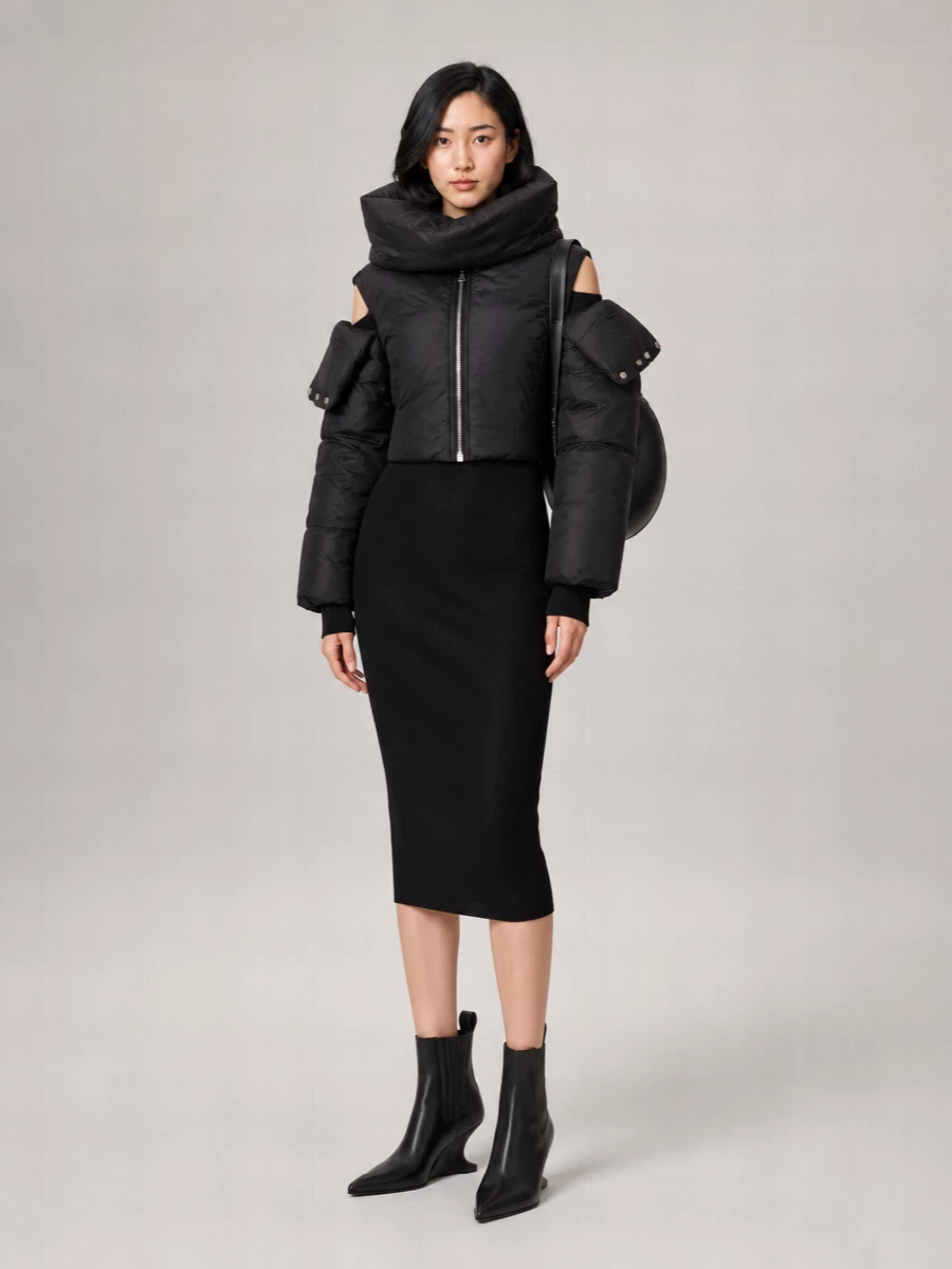 Rick Owens Convertible Puffer Jacket