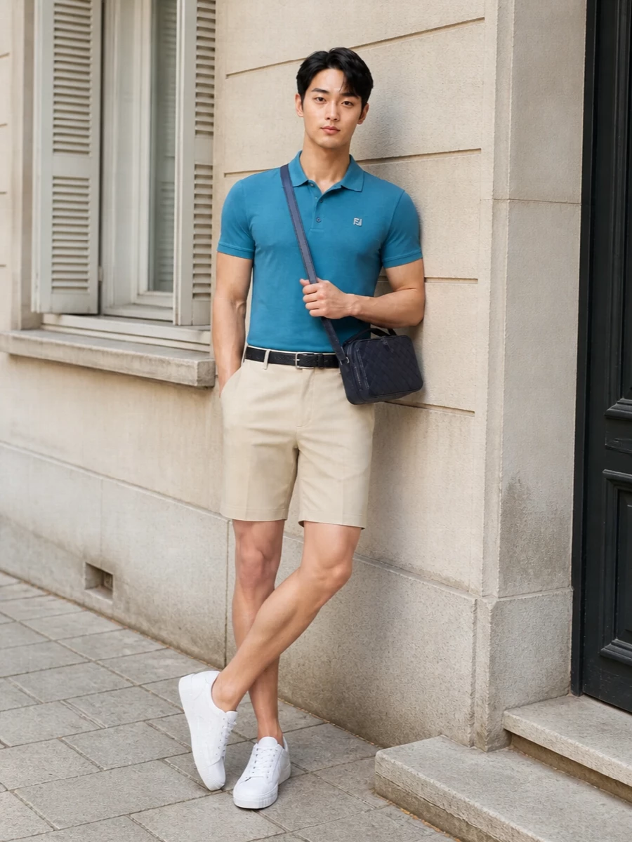 Fendi polo tailored shorts quiet luxury outfit