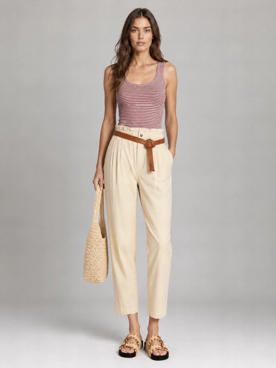 Isabel Marant Etoile Striped Cotton Tank Top