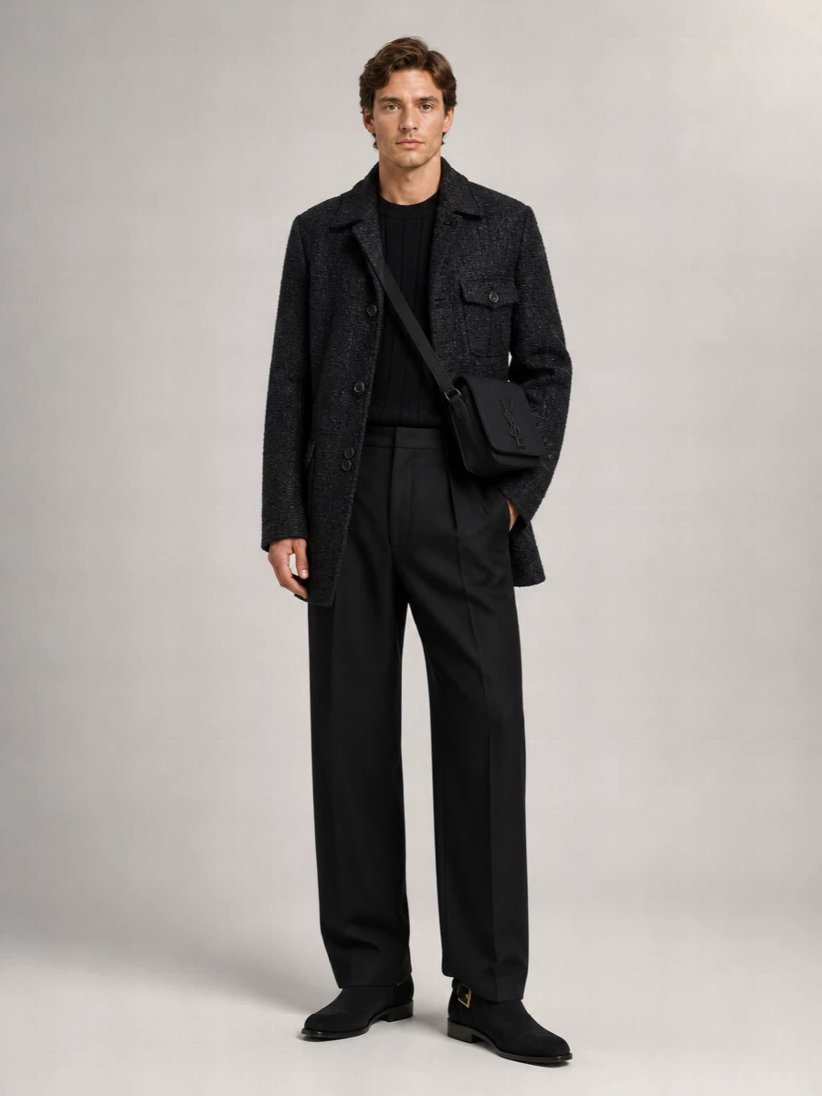 Balmain Single-Breasted Tweed Jacket