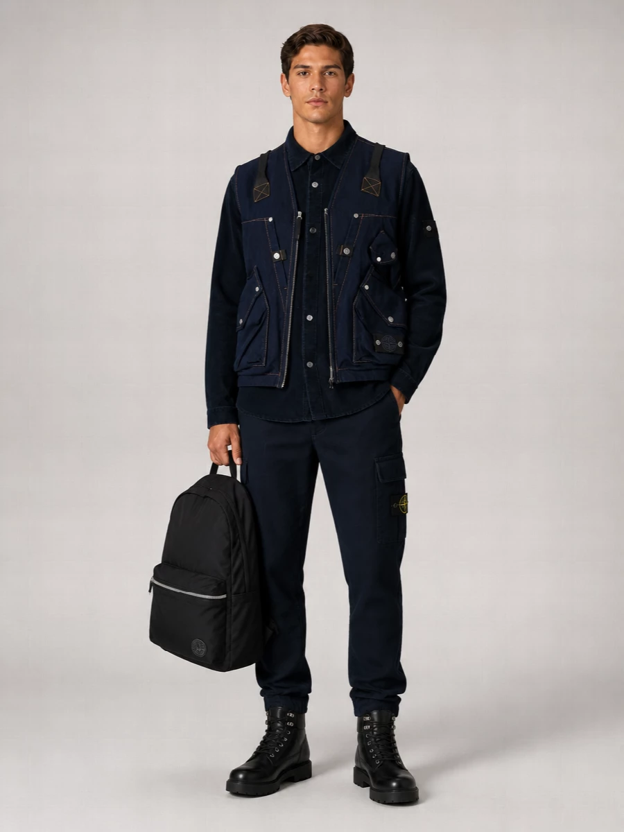 Stone Island Denim Utility Gilet