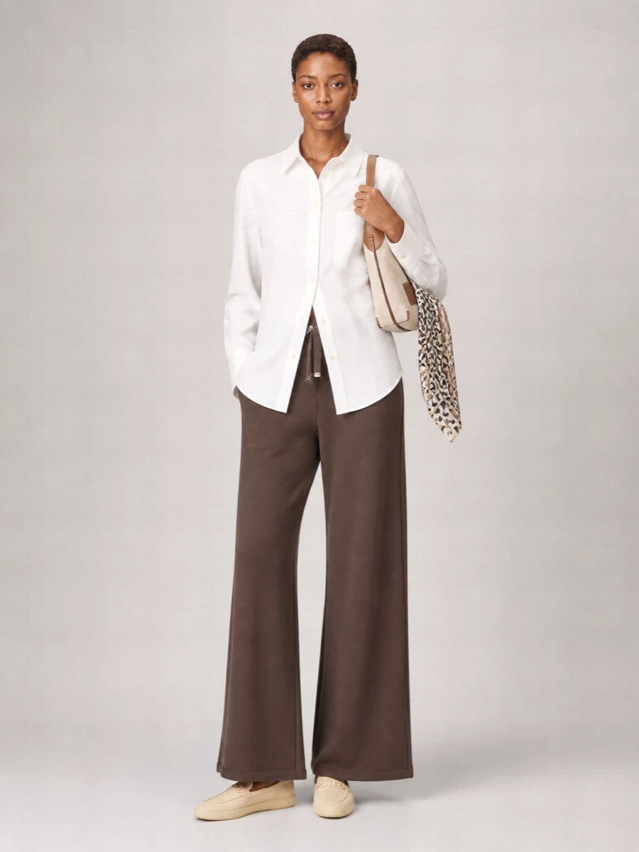 S Max Mara Ribbed Wide-Leg Trousers