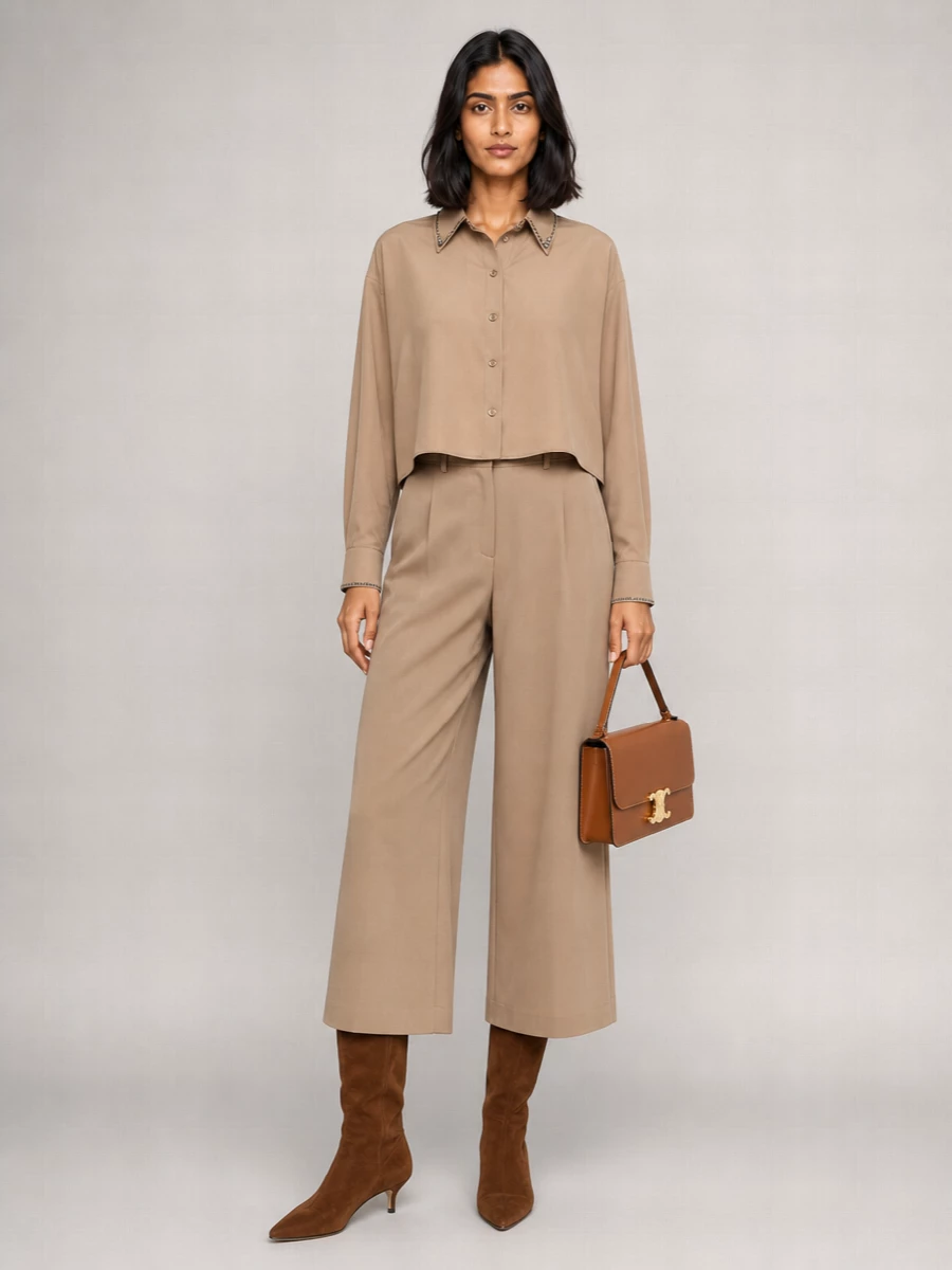 Fabiana Filippi Cotton Cropped Shirt