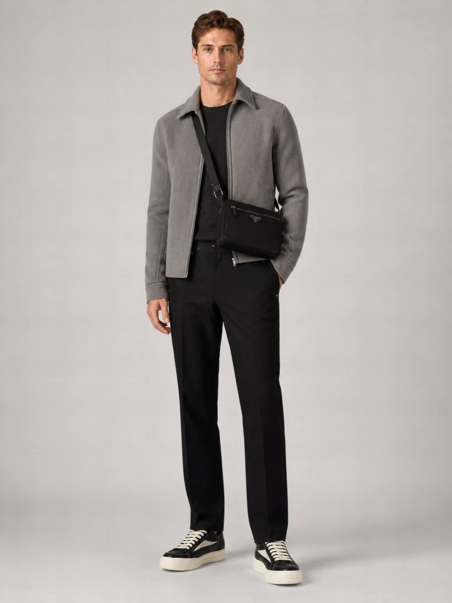 Rick Owens Wool Single Breasted Coat