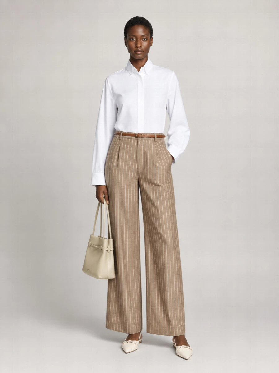 Le Sully Studio Embroidered Wide-Leg Trousers
