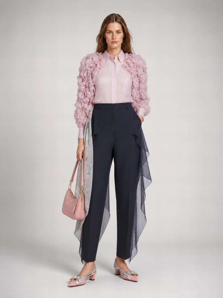 Comme Des Garçons Polyester Volume Jacket