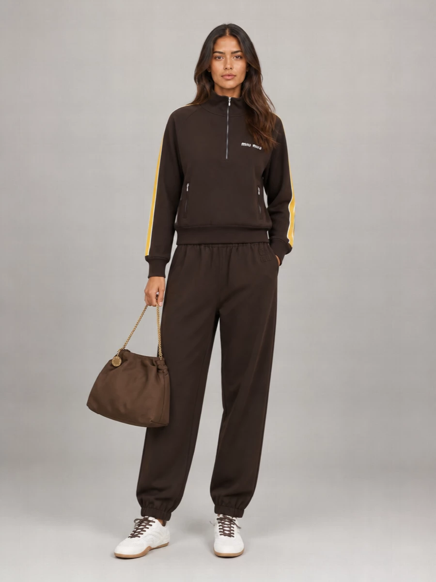Miu Miu Fine-Knit Turtleneck Sweatshirt