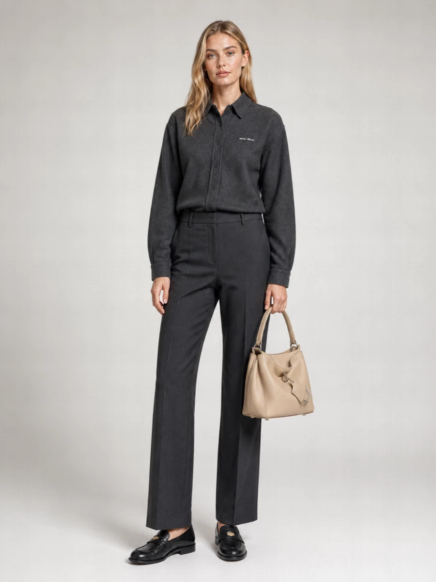 Miu Miu Oversized Long-Sleeve Shirt