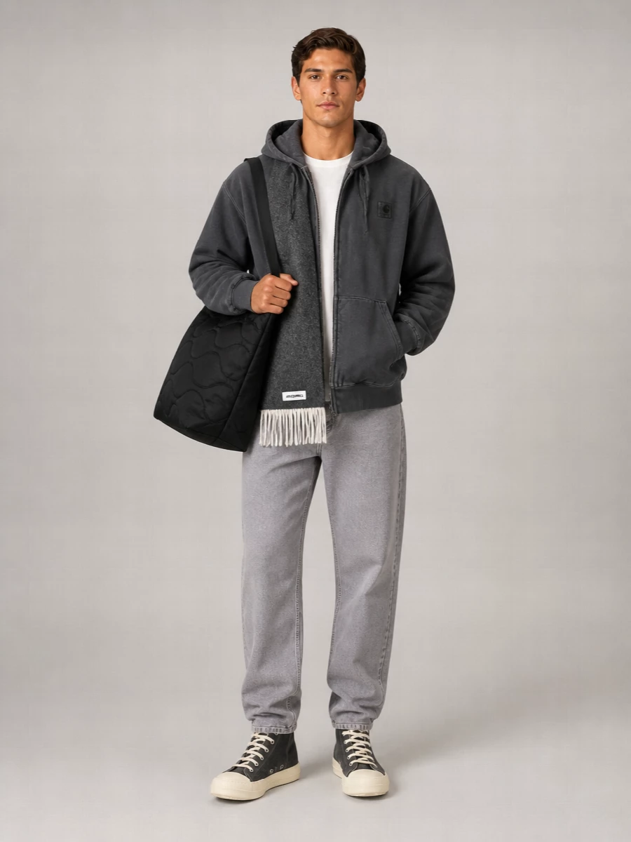 Carhartt Wip Cotton Hooded Zip Jacket