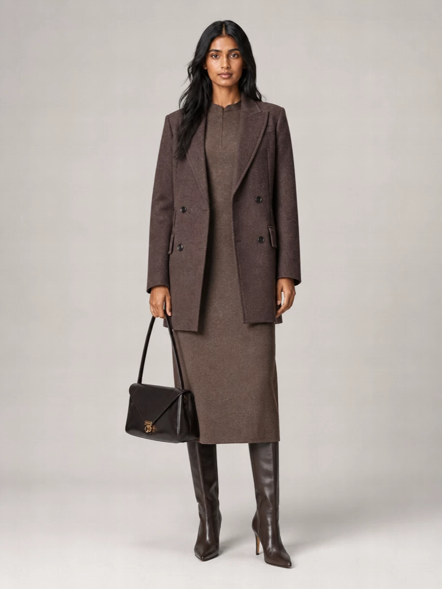 Max Mara Virgin Wool Double Breasted Coat