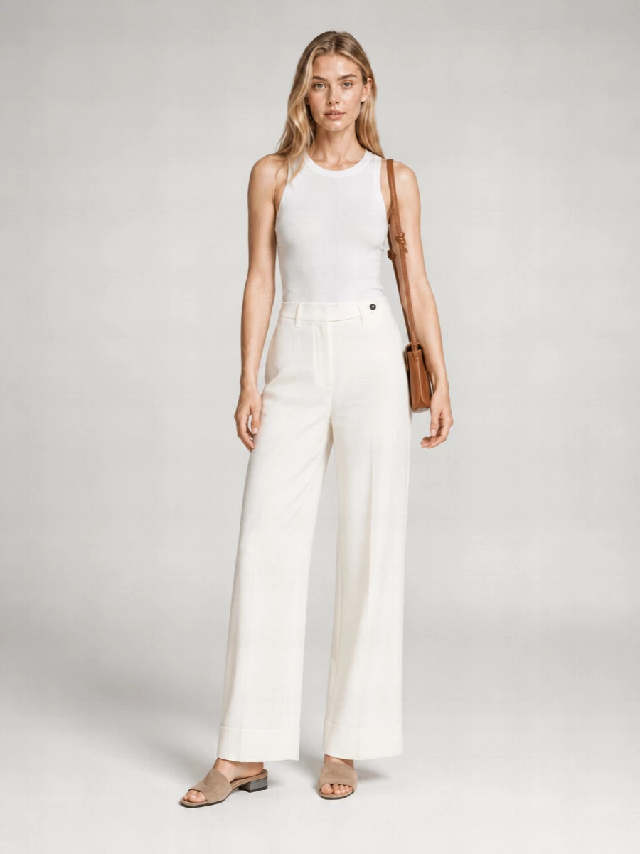 Brunello Cucinelli Ribbed Crew Neck Sleeveless Top