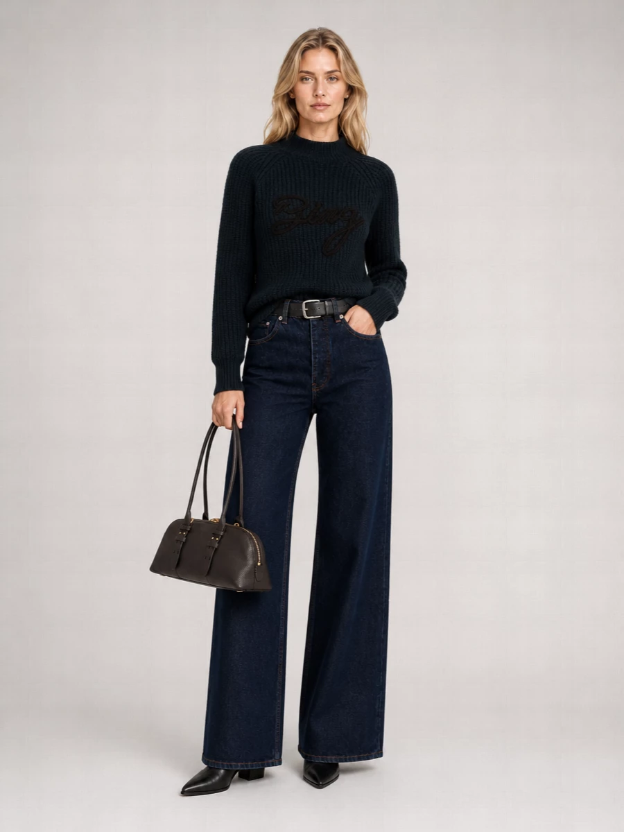 Anine Bing Denim Wide-Leg Jeans