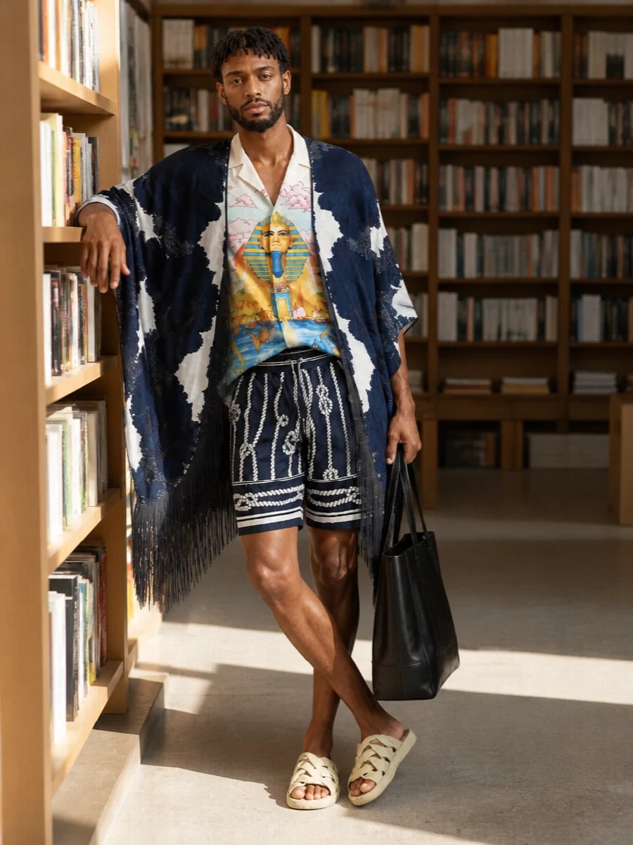 Taller marmo caftan casablanca shirt shorts