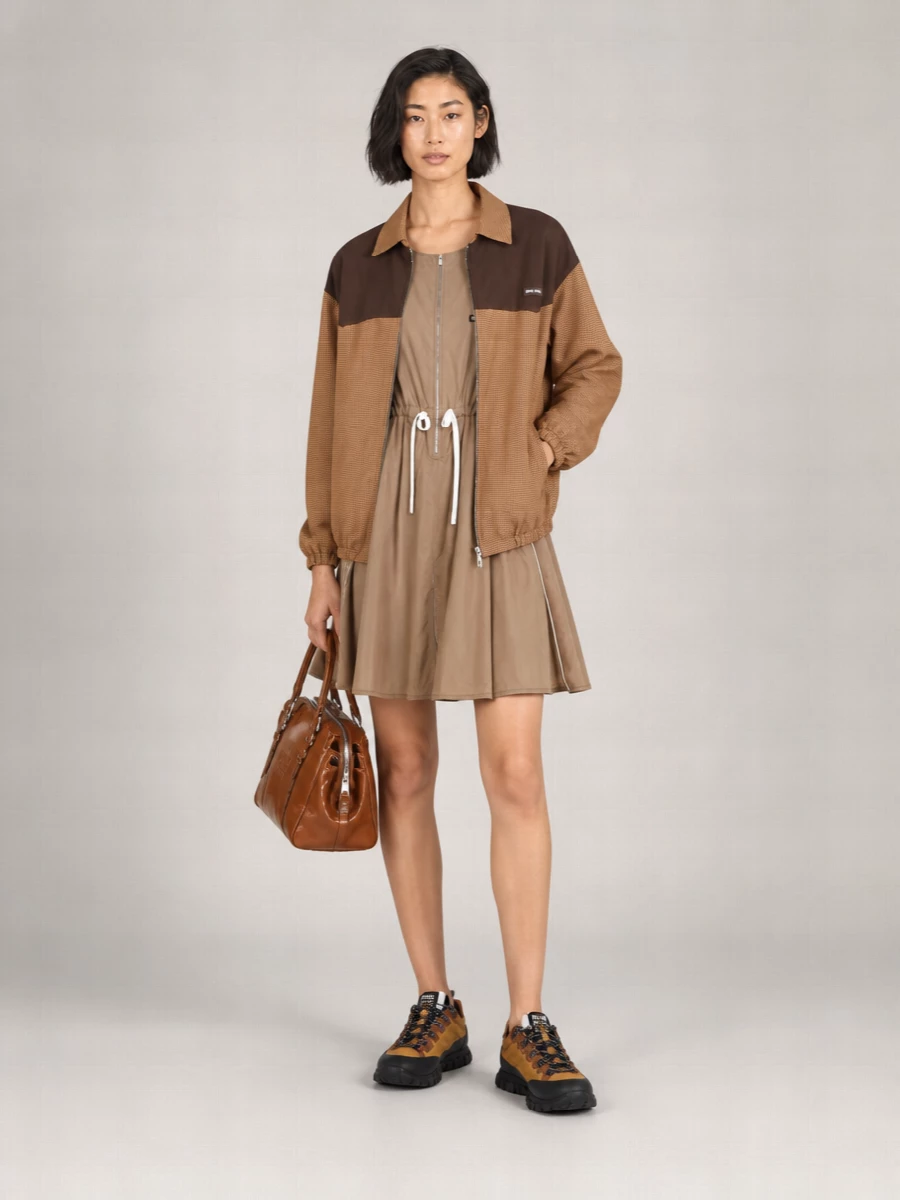 Miu Miu checked single-breasted coat