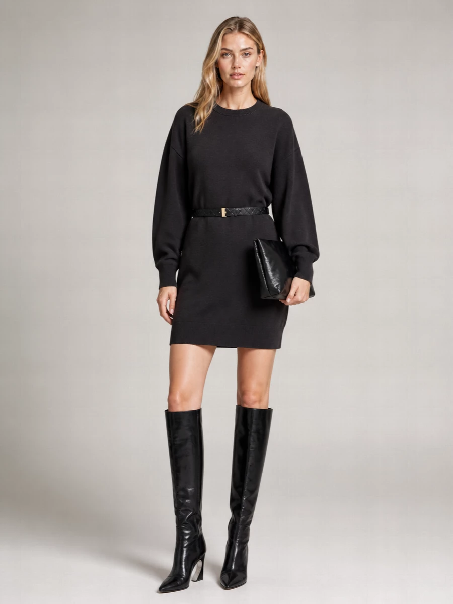 Tom Ford Cashmere Wool Sculptural Dress