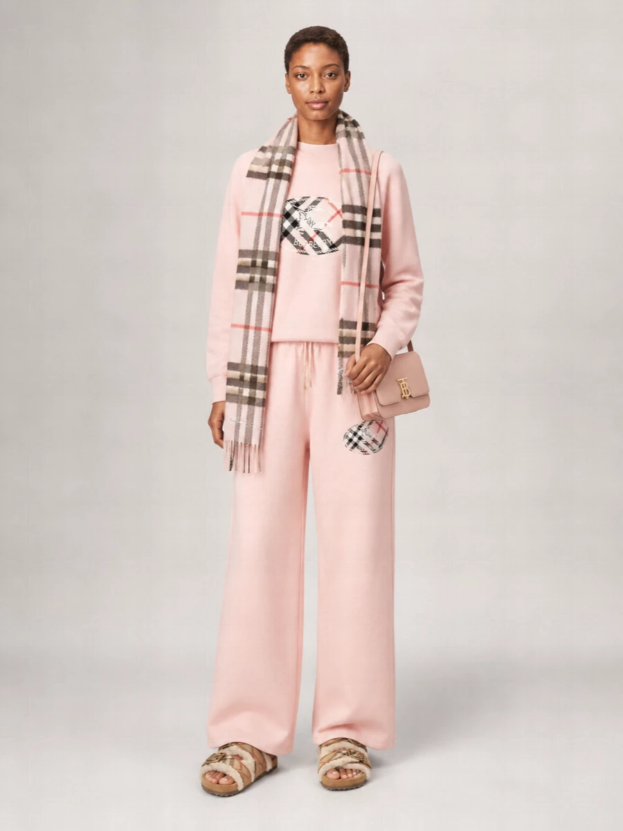 Burberry Cotton Wide-Leg Sweatpants