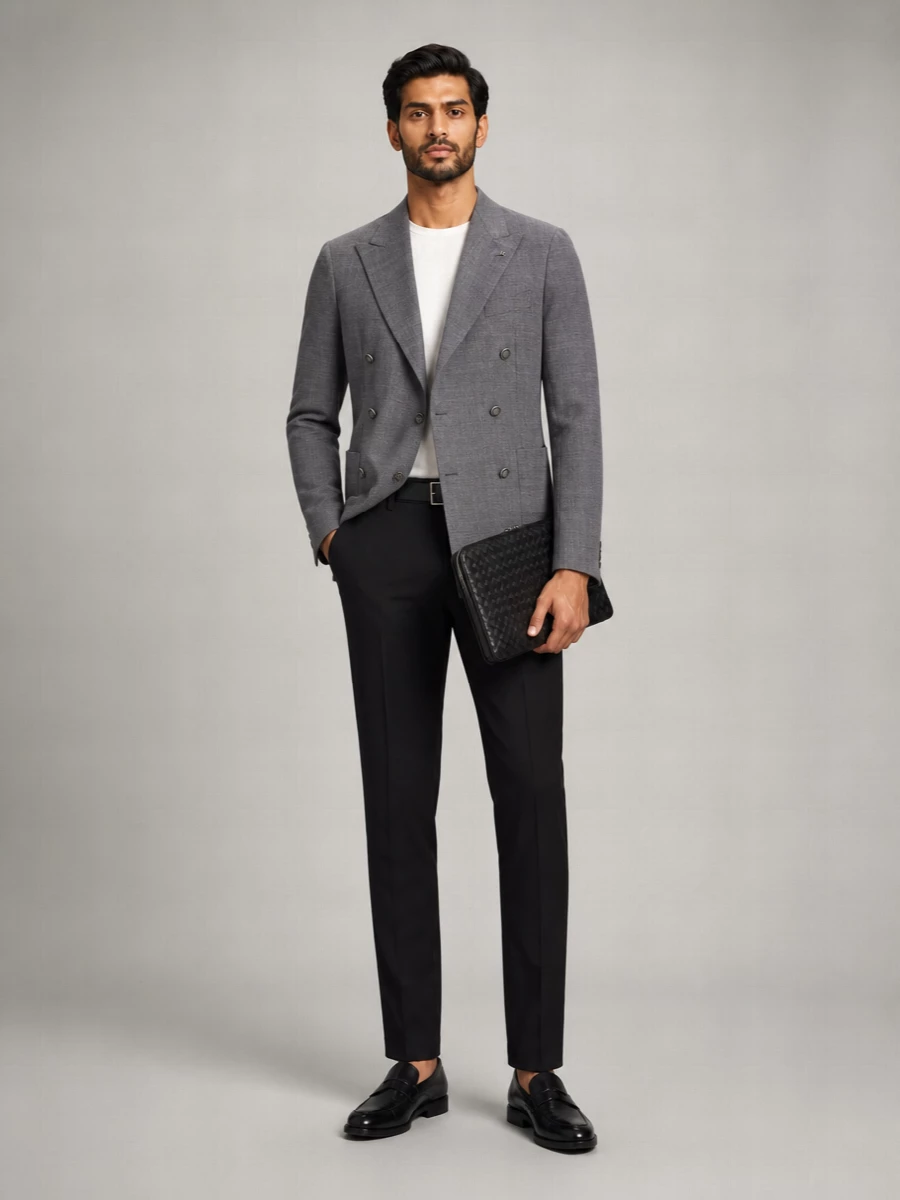 Pt Torino Virgin Wool Superslim Tailored Trousers