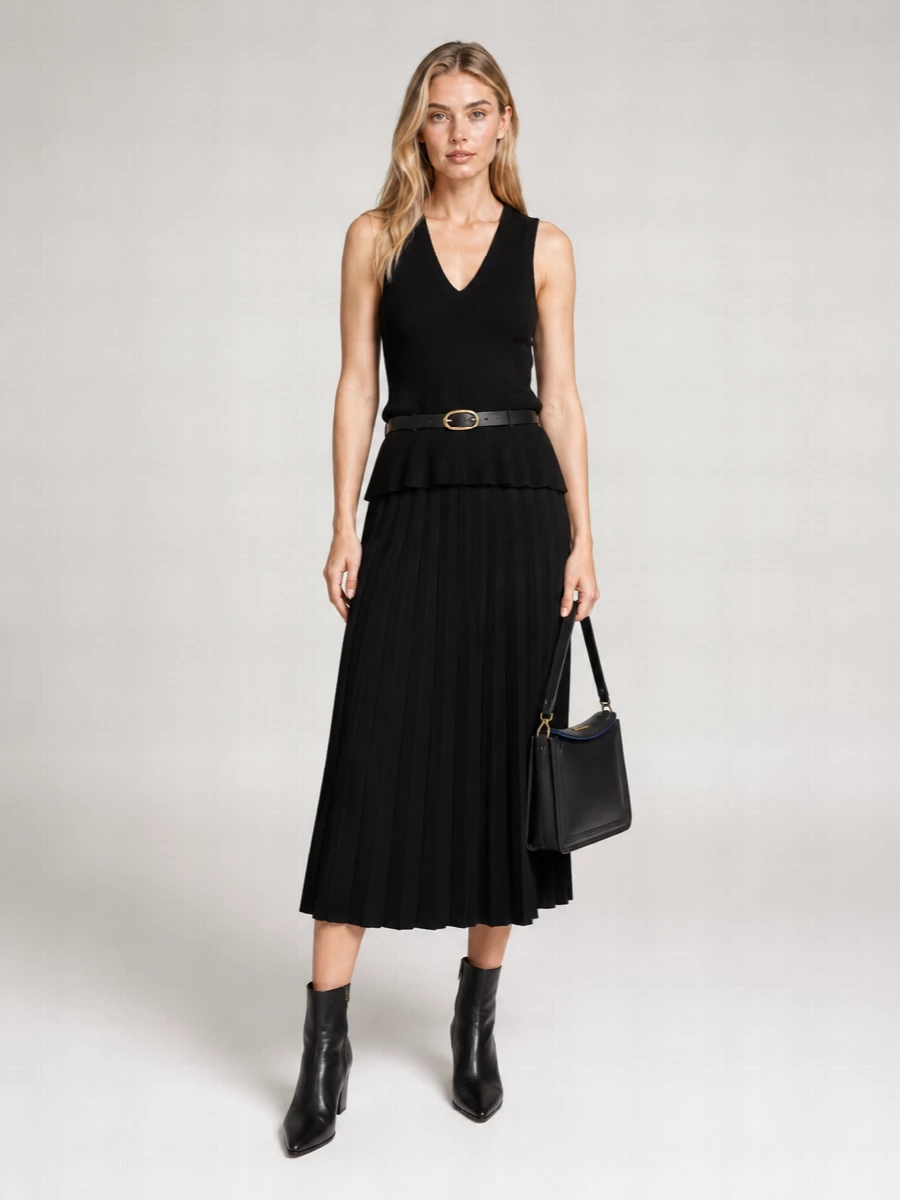 Lisa Yang Cashmere Ribbed V-Neck Vest