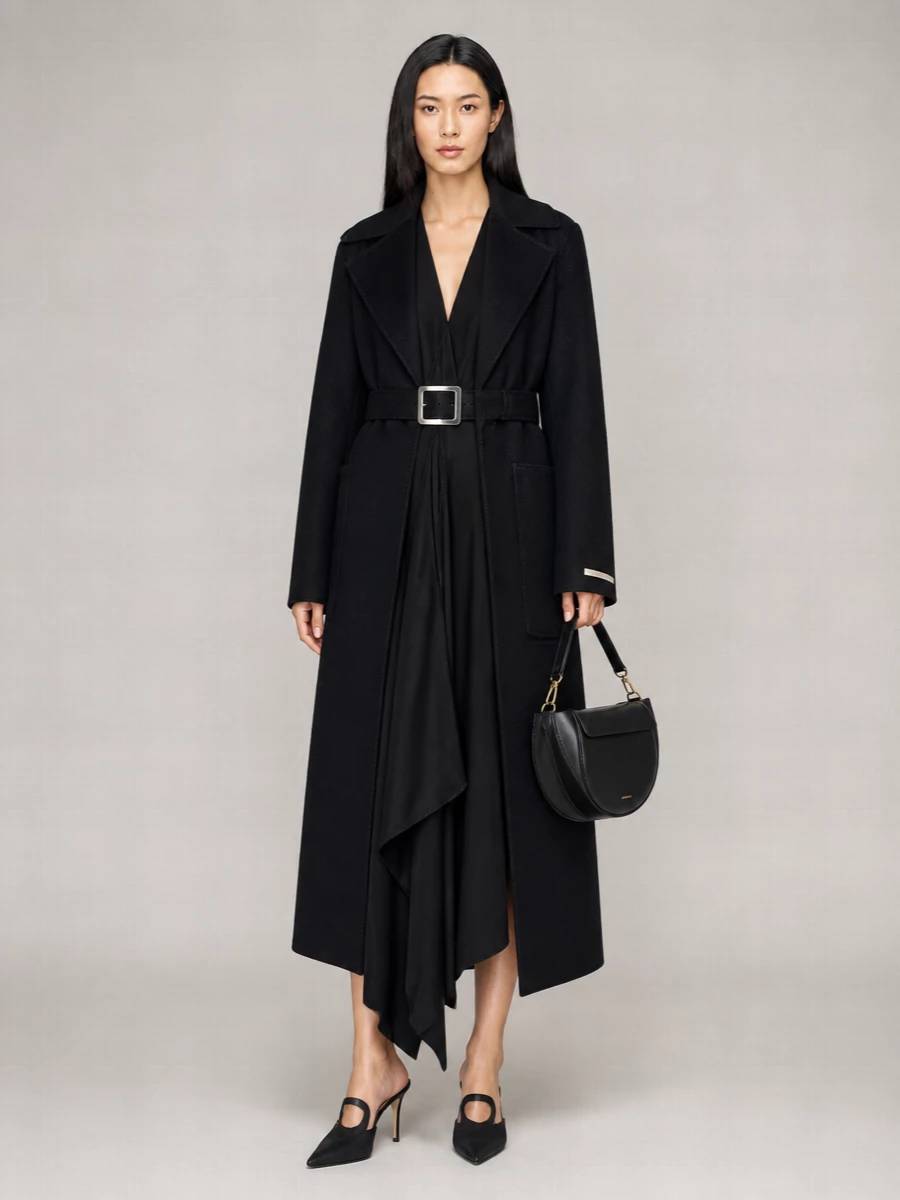 Sportmax Wool Single Breasted Coat
