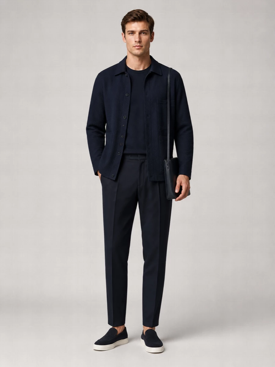 Giorgio Armani Cotton Long-Sleeve Shirt Jacket
