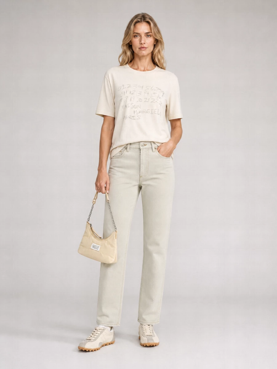 Maison Margiela Denim High-Rise Straight-Leg Jeans