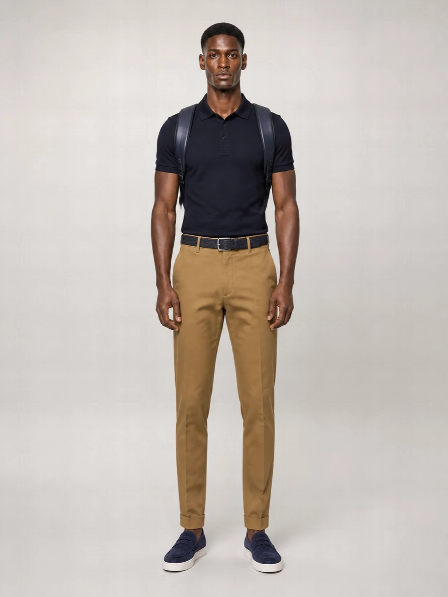 Paul Smith Cotton Embroidered Placket Short-Sleeve Polo Shirt
