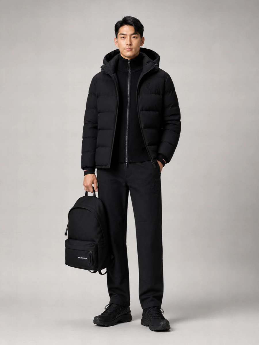 Moncler Down Hooded Puffer Jacket