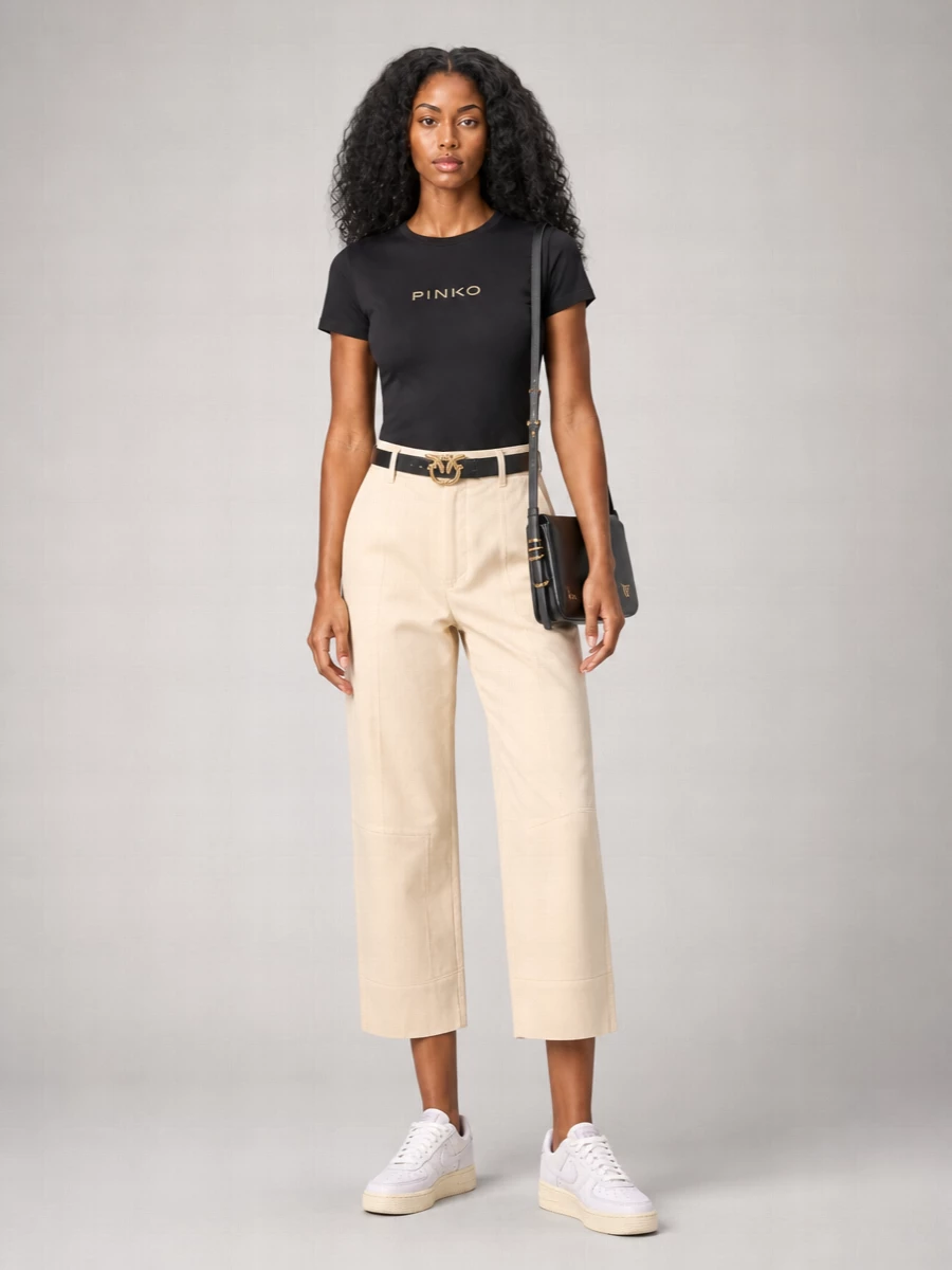 Pinko Graphic Print Crew Neck T-Shirt