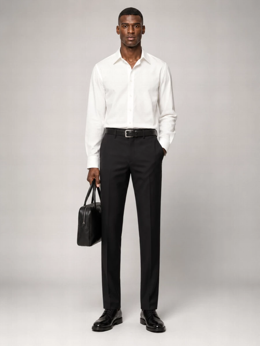 Prada Wool High-Rise Wide-Leg Pleated Tailored Trousers