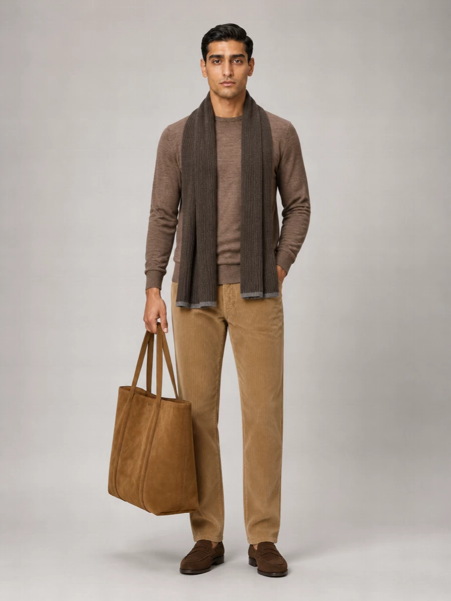 John Smedley Merino Wool Crew Neck Long-Sleeve Sweater