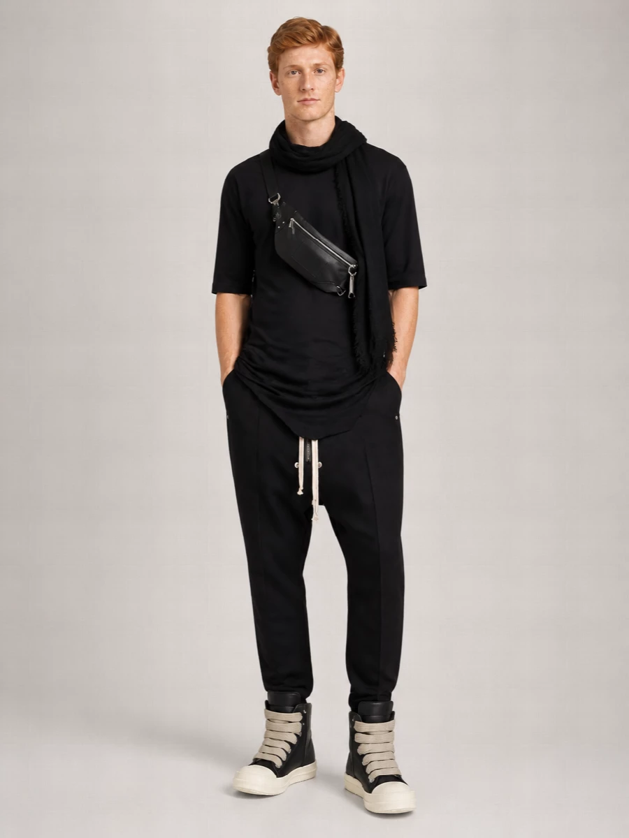 Rick Owens Wool Drop-Crotch Trousers