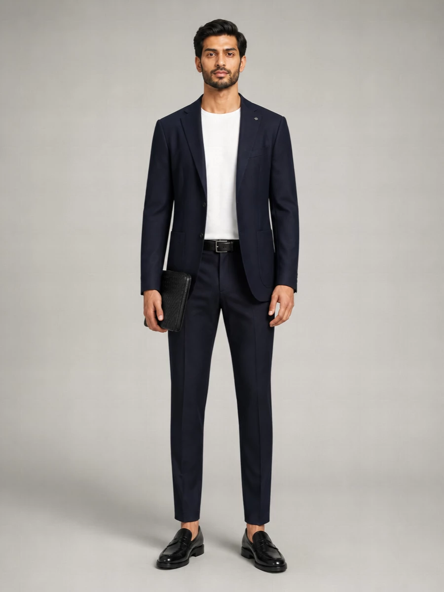 Pt Torino Virgin Wool Cigarette Tailored Trousers