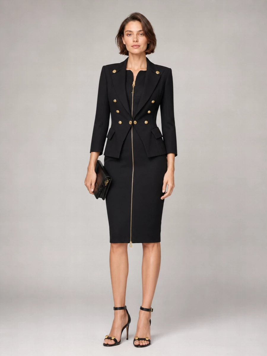 Elisabetta Franchi Double-Breasted Blazer