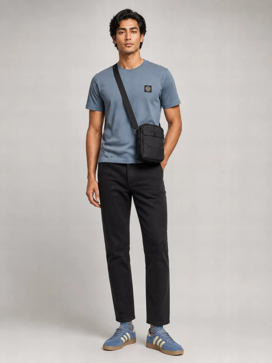 Stone Island Cotton Logo-Patch Short-Sleeve T-Shirt