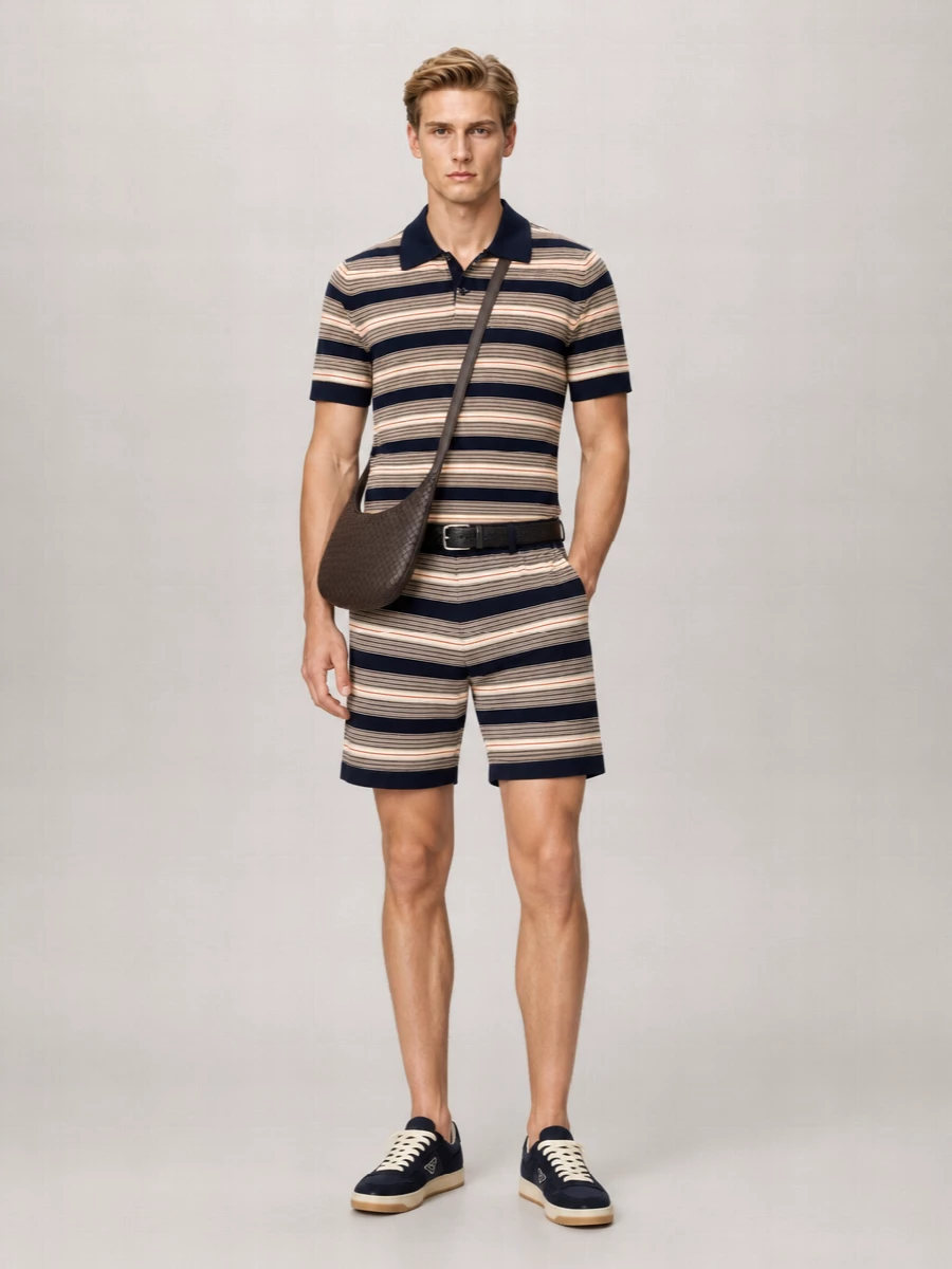 Prada Embroidered Swim Shorts