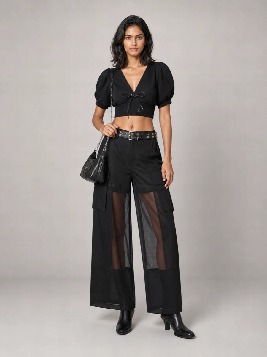 Sacai Wide-Leg Trousers