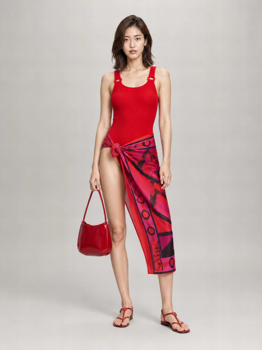 Hunza G Domino One-Piece Swimsuit