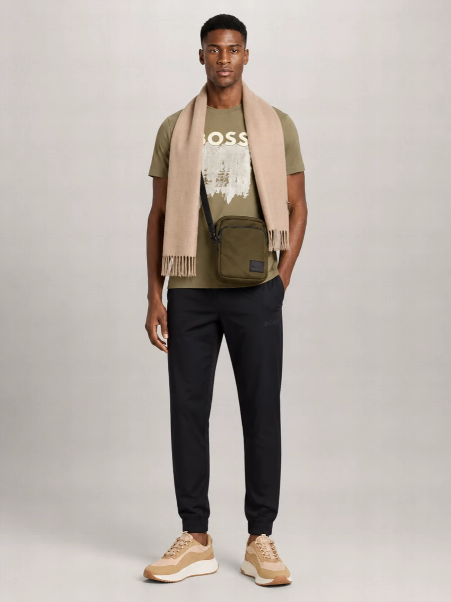 Boss Cotton Logo Print T-Shirt